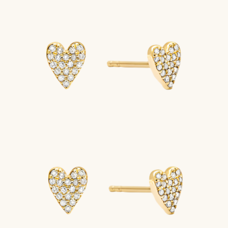 Dainty Heart Studs