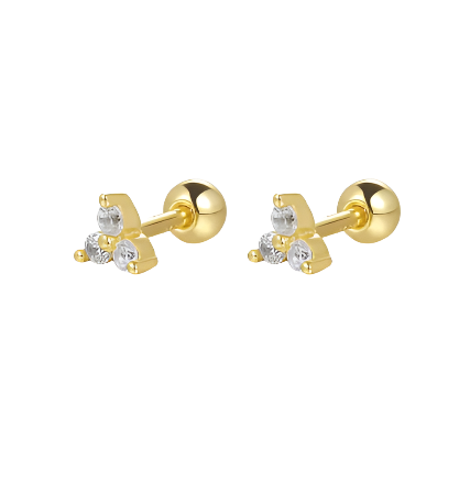 Petite Floral Diamond Studs