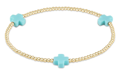 Turquoise Tri-Cross Bracelet